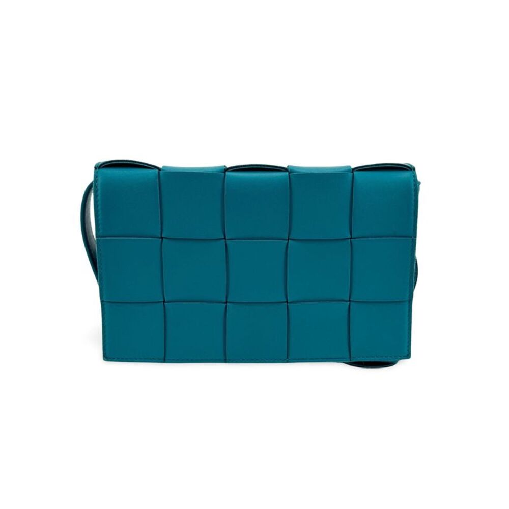 Bottega Veneta Cassette Crossbody Bag Deep Blue
